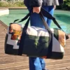 sac-cargo-voyage-upcycle-vert-01 sac cargo de voyage upcyclé vert fait main grand format
