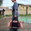 sac-voyage-upcycle-rouge-01 sac de voyage upcyclé rouge fait main grand format