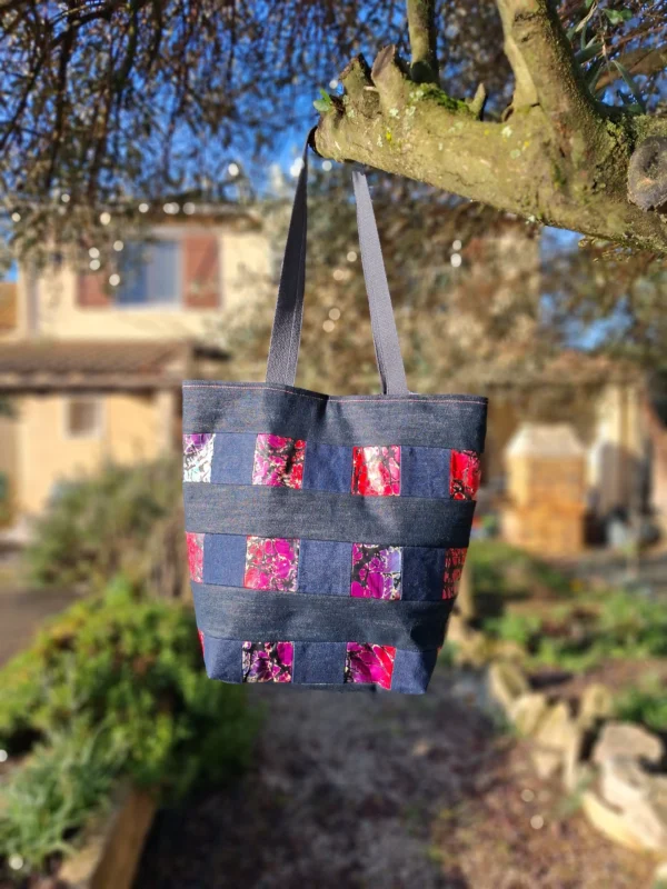 Sac cabas africaine et patchwork 3 Grand sac cabas africaine et patchwork
