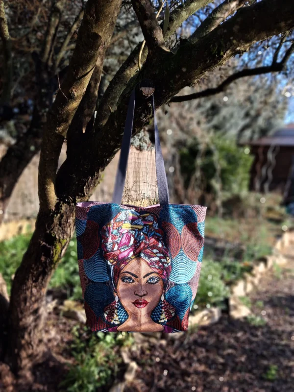 Sac cabas africaine et patchwork Grand sac cabas africaine et patchwork