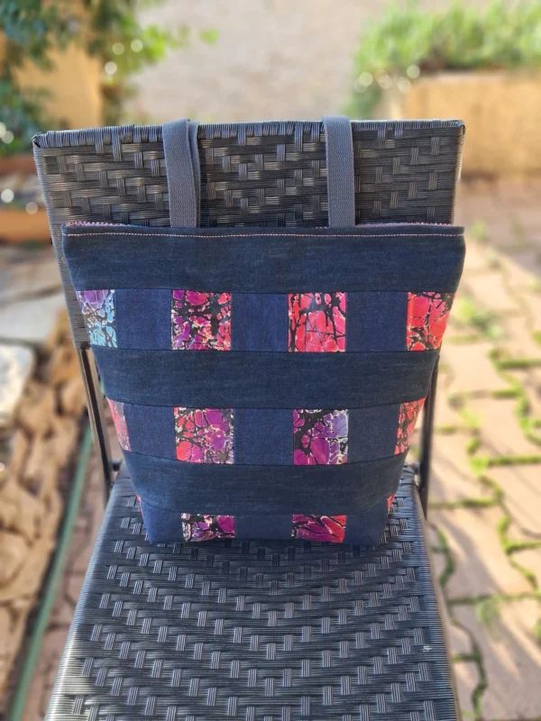 Sac cabas africaine et patchwork Grand sac cabas africaine et patchwork