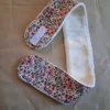 Bandeau de soin visage jardin de printemps en bambou et coton