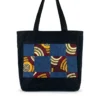 Sac Cabas Néo-Denim Upcyclé – Patchwork Jeans et Tissu Wax Sac Néo-Denim upcyclé : l'élégance du jeans et du Wax en pièce unique.
