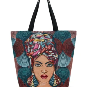 Grand sac cabas africaine et patchwork