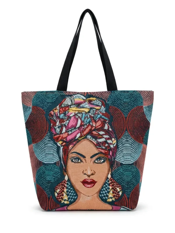 Grand sac cabas africaine et patchwork Grand sac cabas africaine et patchwork