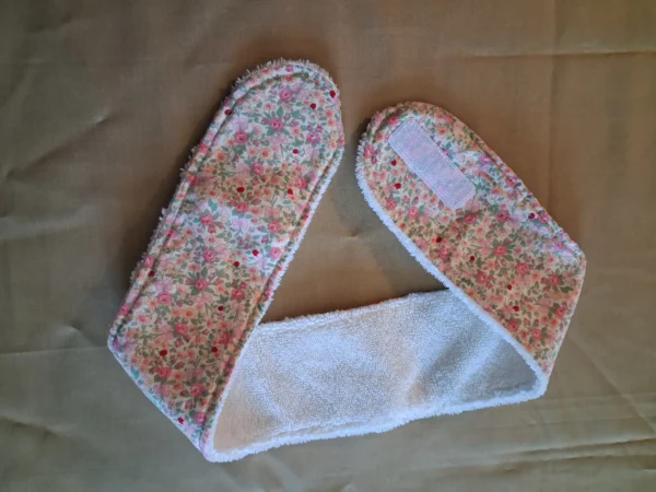 bandeau-soin-bambou-blanche-coton-fleurs-fait-main-France