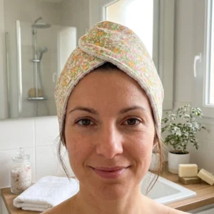 bandeau-soin-bambou-coton-fleurs-jaunes-fait-main-france
